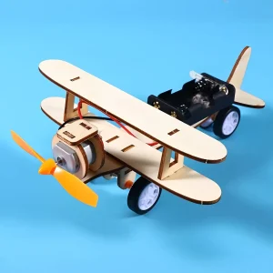 Avião Madeira DIY: Puzzle 3D Educativo para Montar