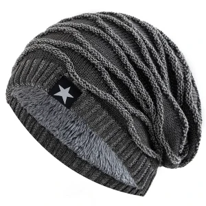 Gorro de Inverno Unissexo com Forro de Pelo (6 Cores)
