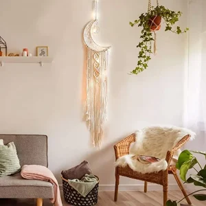Tapeçaria Macramé Boémia 96cm | Decoração de Parede Chic
