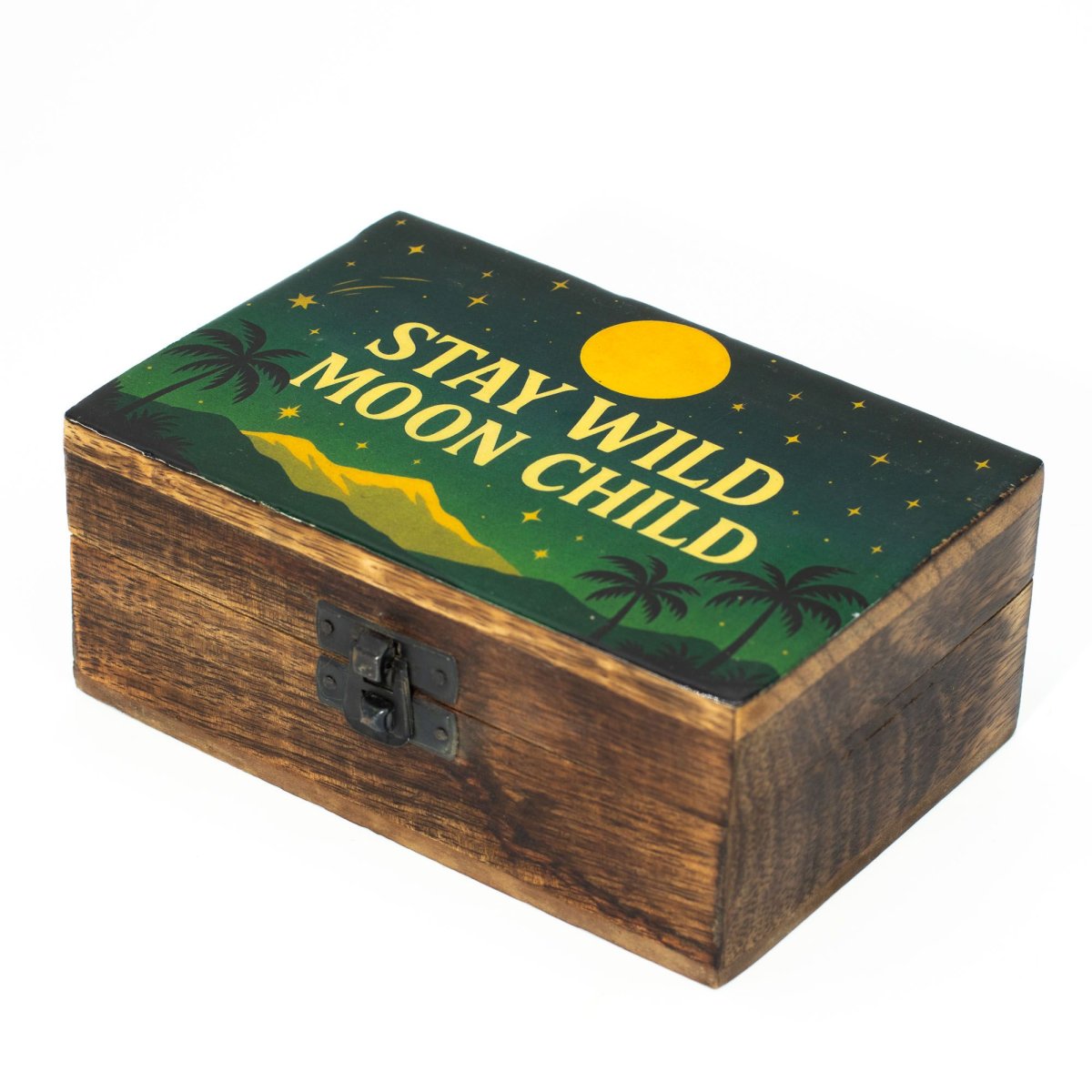 Caixa Esmaltada de Madeira Stay Wild Moon Child Média - Image 3