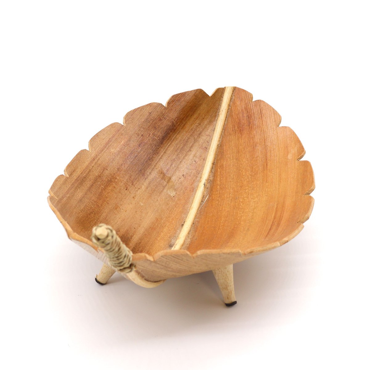 Suporte Chá Folha Coqueiro Natural – Decoração Ecológica - Image 3