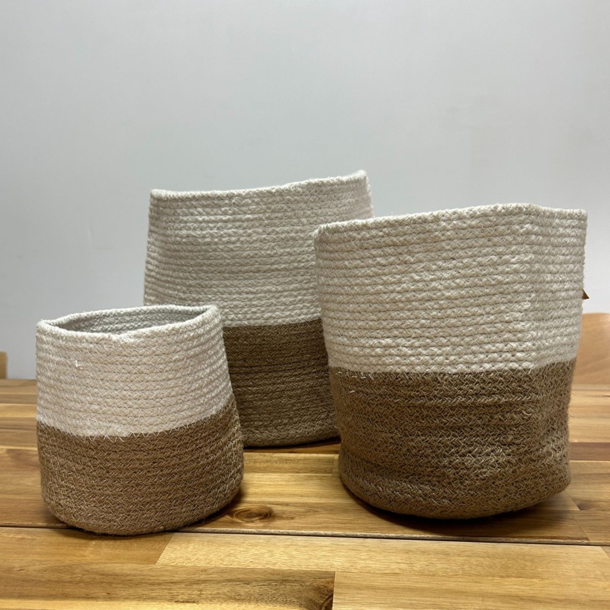 Cestos de Armazenamento em Corda de Algodão (Conjunto 3) - Image 4
