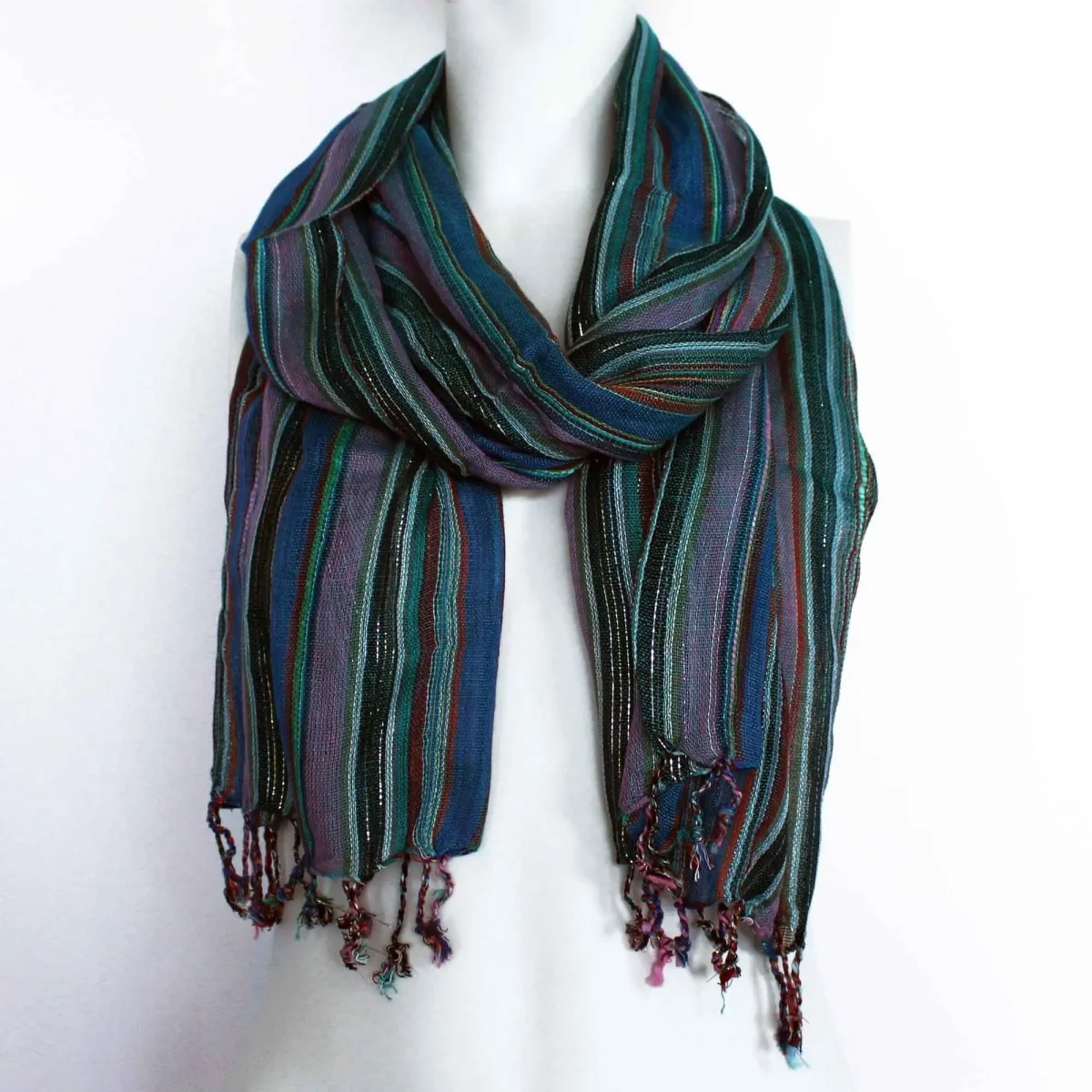 Echarpes Indianas Púrpura – Estilo Boho *Aleatório - Image 3