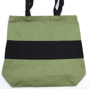 Bolsa de Algodão Verde e Preta: Estilo e Sustentabilidade