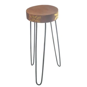 Suporte para Plantas de Albisia: Detalhe Natural Dourado