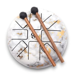 Tambor de Língua de Aço Happy Drums Mármore OM – 18cm