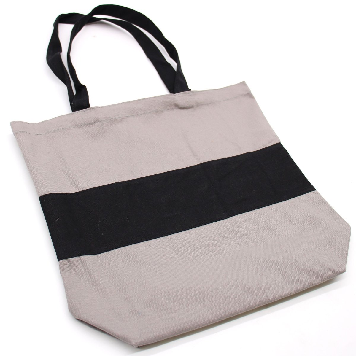 Bolsa de Algodão de Dois Tons Cinzento e Preto – BioStore