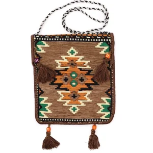 Bolsa Festival Kilim Bege: Estilo Boho e Conforto Turco