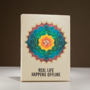 Caderno Lokta Nepal 21x15cm – Desconexão Digital & Criatividade