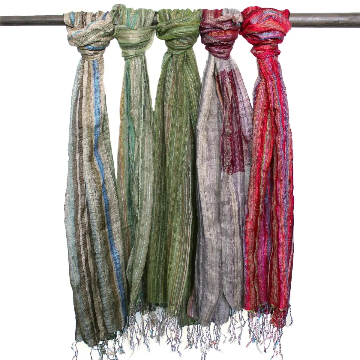 Echarpes Indianas Verdes – Estilo Boho *Aleatório