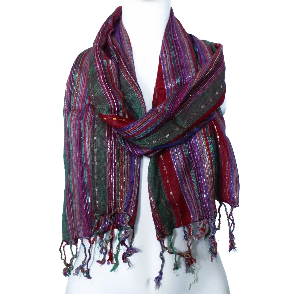Echarpes Indianas Verdes – Estilo Boho *Aleatório - Image 3