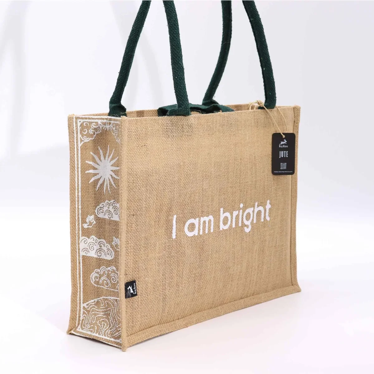 Bolsa de Juta Hop Hare Sou Brilhante | Estilo e Ecologia - Image 2