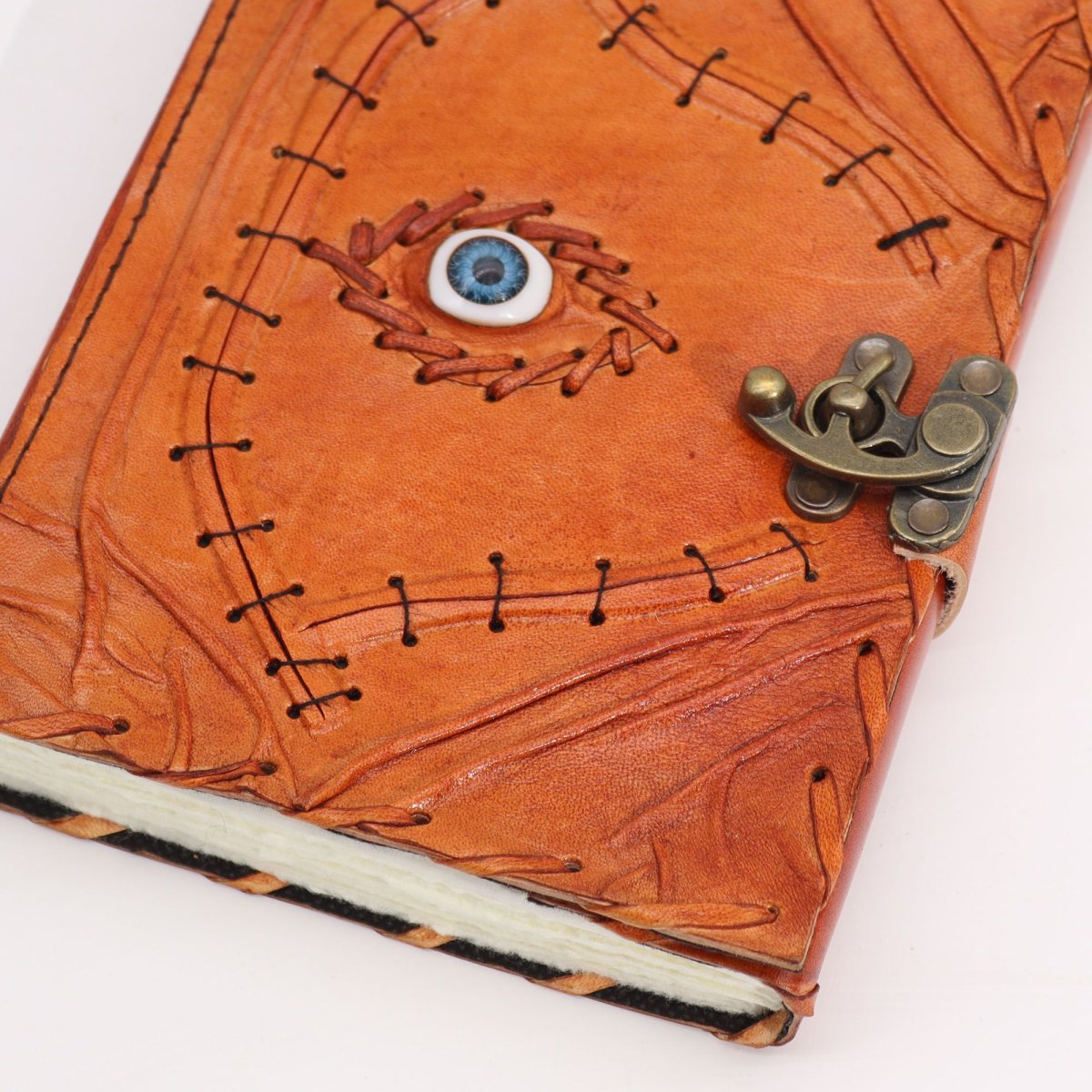 Caderno de Pele Olho Grego Vintage - Image 3