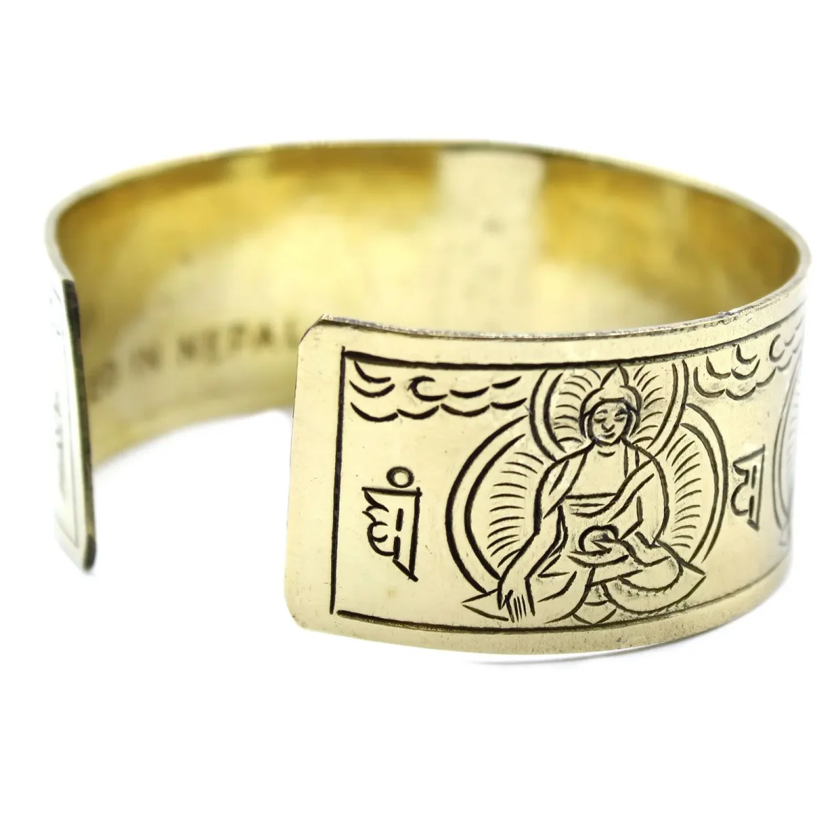Pulseira Tibetana de Latão – Cinco Budas: Harmonia e Bem-Estar - Image 3