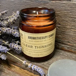 Vela de Aromaterapia Pensamento Claro – Foco e Pureza