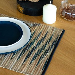 Individual de Jacinto – Ondas Azuis | Decoração Sustentável