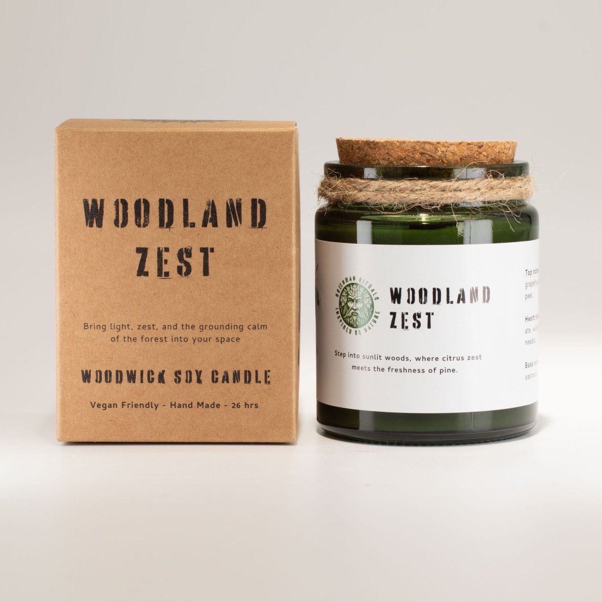 Vela de Soja Woodland Zest: Frescura Vibrante para o Lar