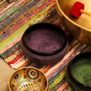 Tigela Tibetana Cogumelo Purple Haze – Som Forte e Vibração