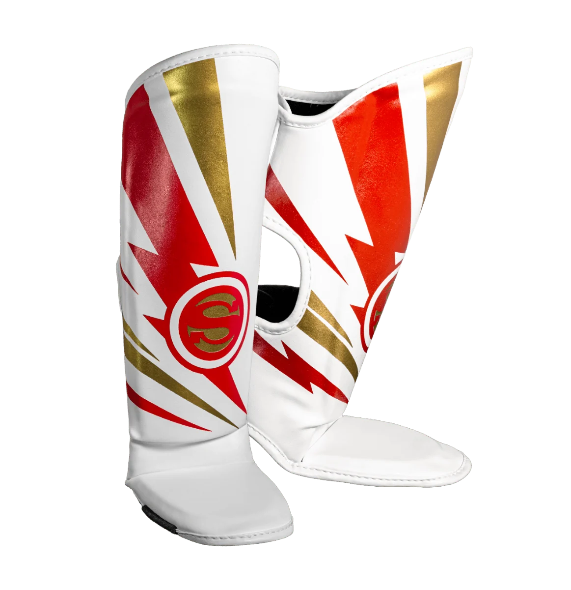 Caneleira de Muay Thai Infantil Super-Hero - Branco - Image 3