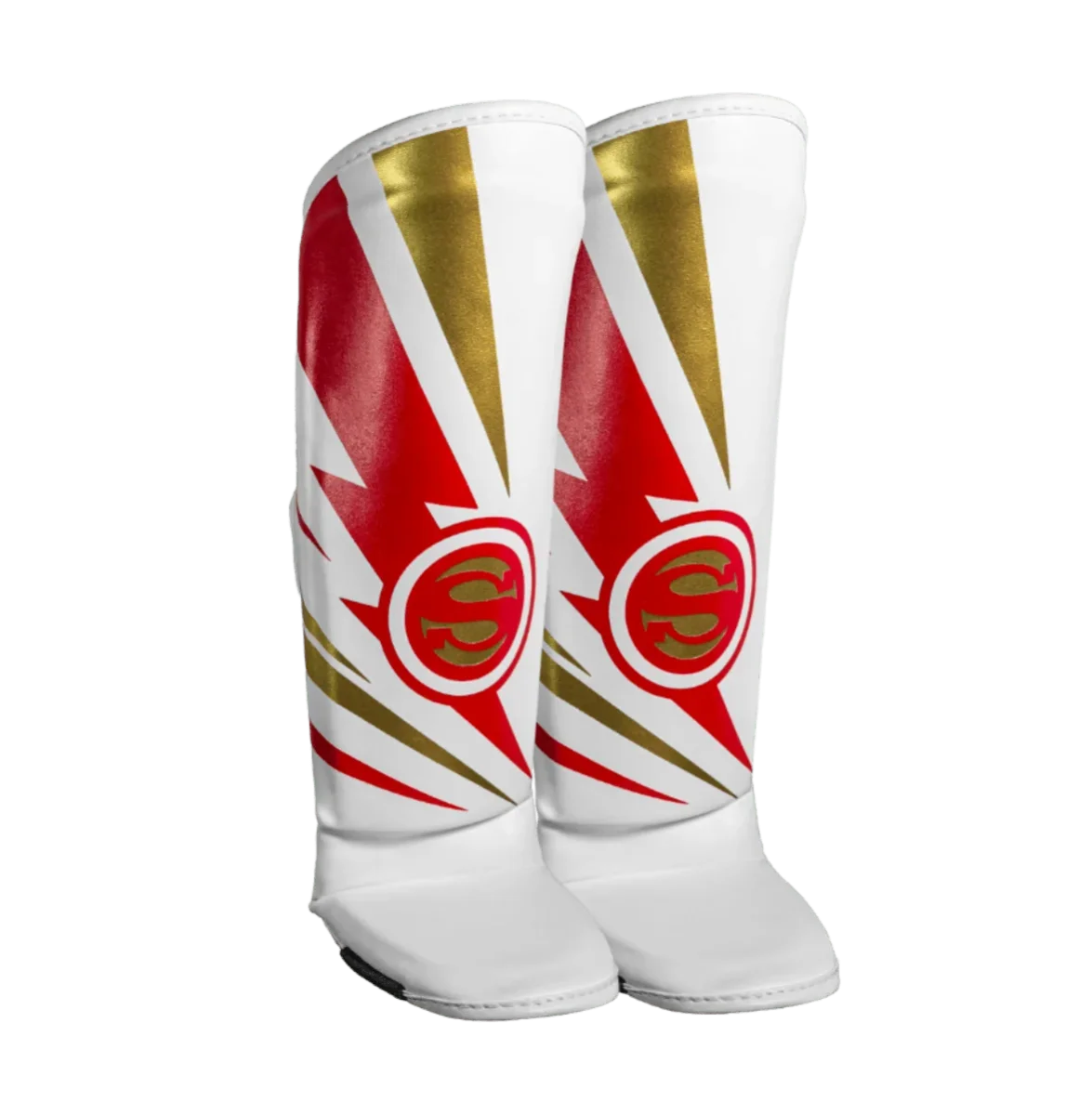 Caneleira de Muay Thai Infantil Super-Hero - Branco - Image 2
