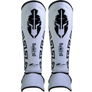 Caneleira de Muay Thai Legendary - Branco e Preto