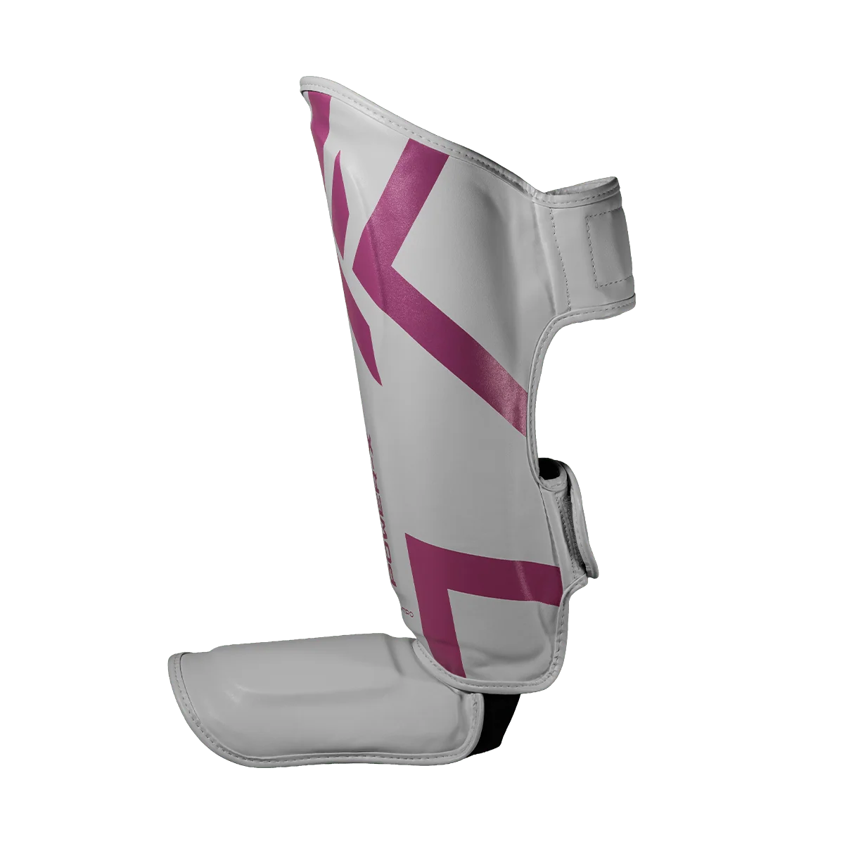Caneleira Muay Thai Power-X Edition - Branco Com Rosa - Image 5